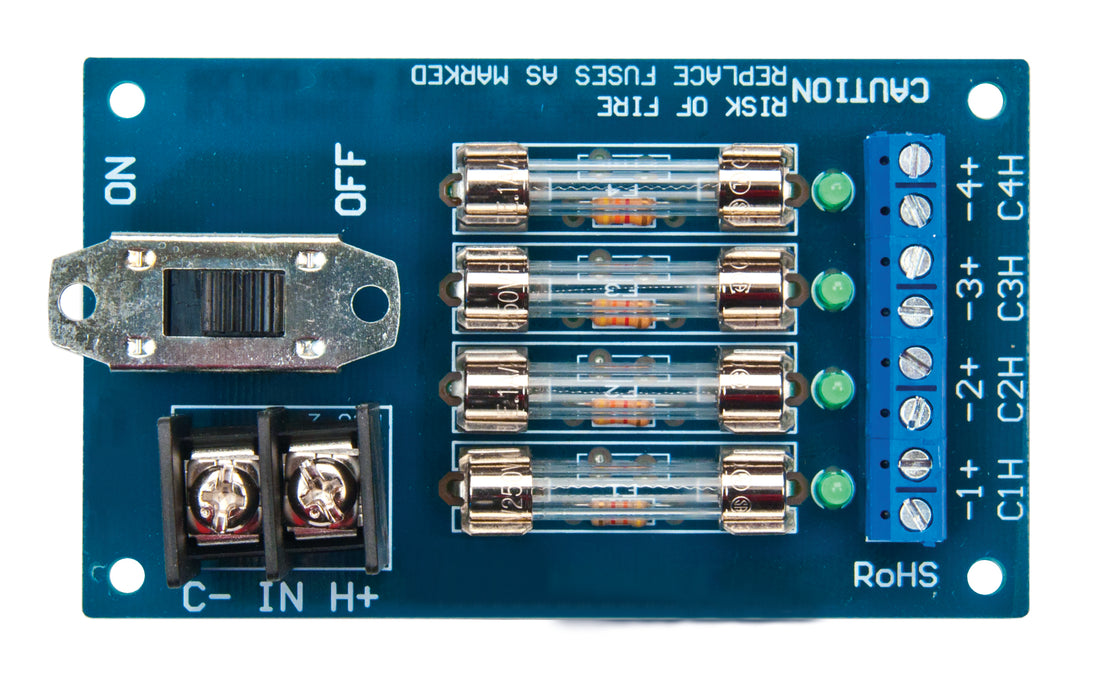 Securitron PDB4F2 Power Distribution Board 4 Fused Output; 2 Amp Each