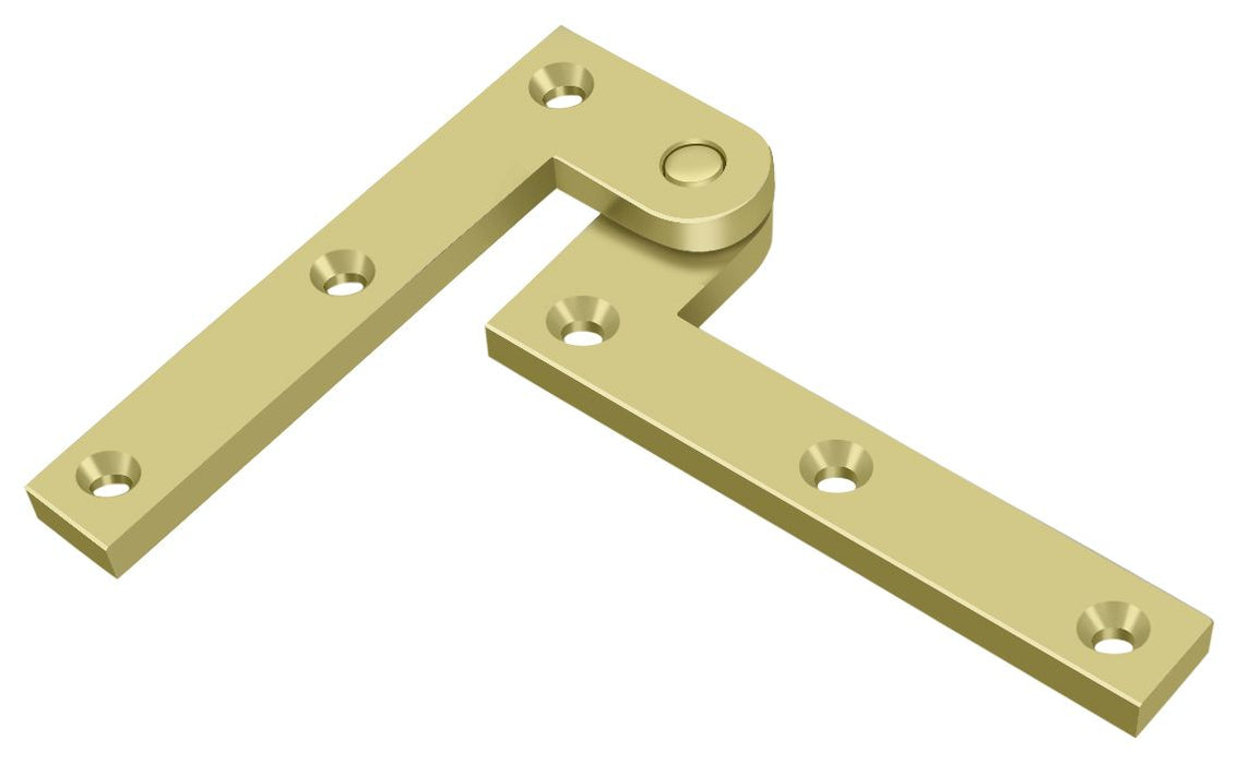 Deltana PH35U3 3-7/8" x 5/8" x 1-5/8" Hinge; Bright Brass Finish