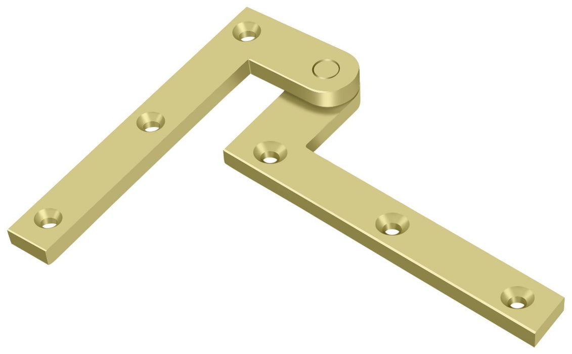 Deltana PH40U3 4-3/8" x 5/8" x 1-7/8" Hinge; Bright Brass Finish