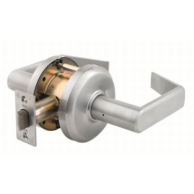 Dormakaba Commercial Hardware QCL230E626 Sierra Passage Lock with 2-3/4" Backset and ASA Strike Satin Chrome Finish