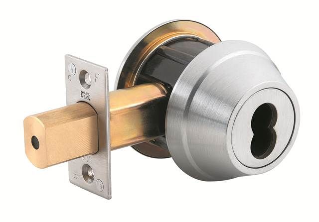 Dormakaba Commercial Hardware QDB281-626 SFIC Deadbolt - Single Cylinder with 2-3/4" Backset and Square Deadbolt Strike Satin Chrome Finish