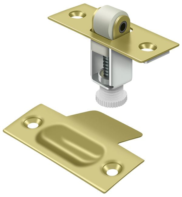 Deltana RCA336U3 Roller Catch; Bright Brass Finish