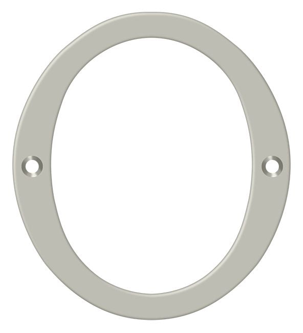 Deltana RN4-0U15 4" Numbers; Solid Brass; Satin Nickel Finish