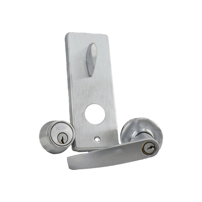 Schlage Commercial S251PJUP626 S200 Series Interconnected Entry Double Locking Jupiter Lever C Keyway with 16-481 Latch 10-109 Strike Satin Chrome Finish