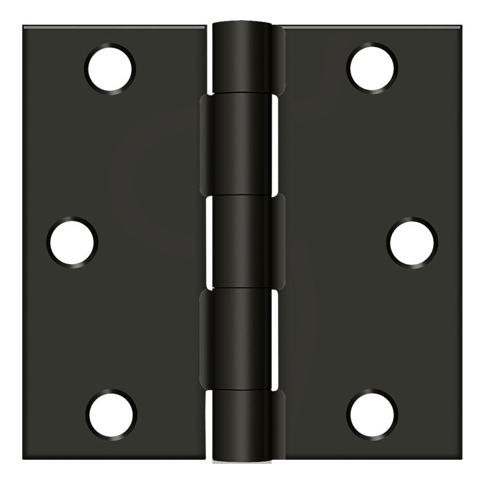 Deltana S33U10B-R 3" x 3" Square Hinge; Oil Rubbed Bronze Finish