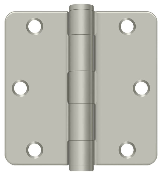 Deltana S35R4HD15 3-1/2" x 3-1/2" x 1/4" Radius Hinge; Heavy Duty; Satin Nickel Finish