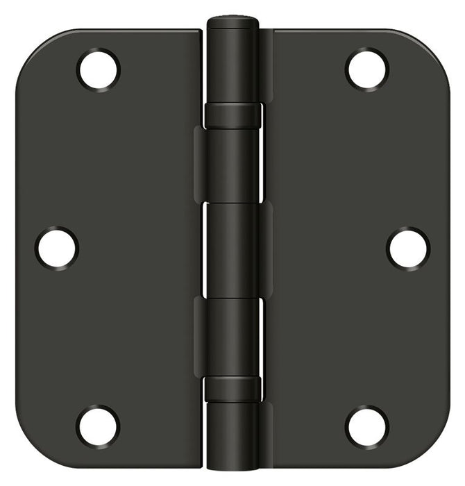 Deltana S35R5BB10B 3-1/2" x 3-1/2" x 5/8" Radius Hinge; Ball Bearing; Oil Rubbed Bronze Finish