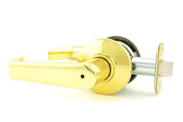 Schlage Commercial S40SAT605 S Series Privacy Saturn with 16-203 Latch 10-001 Strike Bright Brass Finish