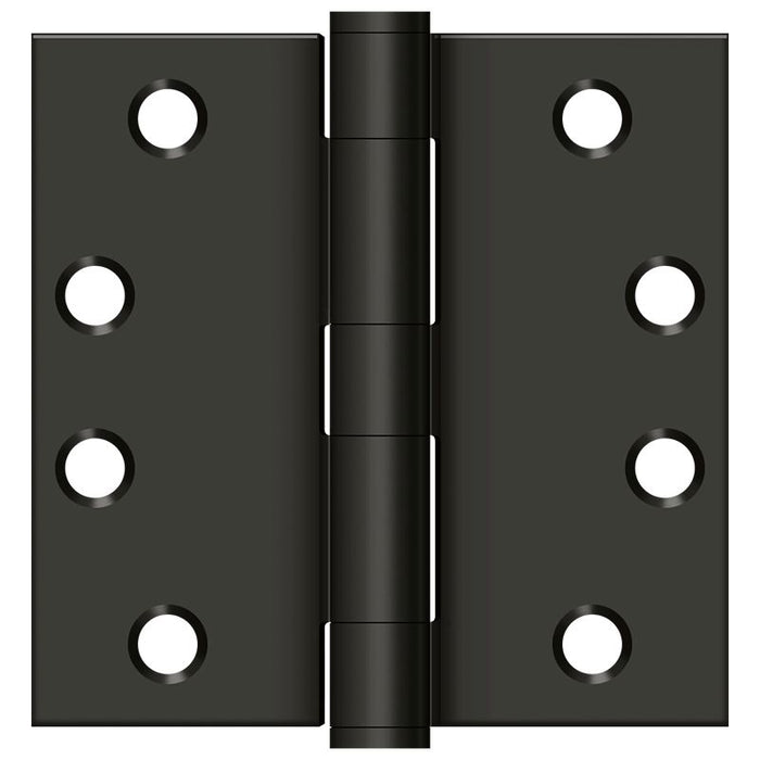 Deltana S44HD10B 4" x 4" Square Hinge; Heavy Duty; Oil Rubbed Bronze Finish