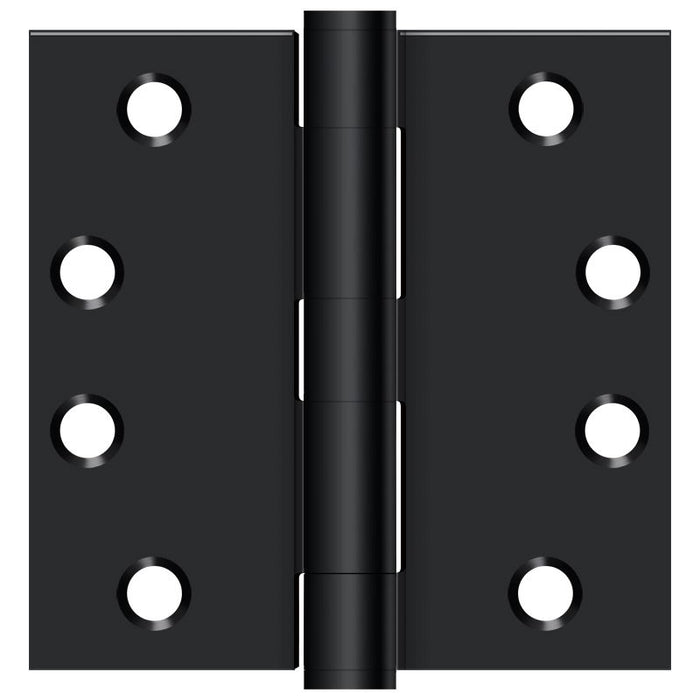 Deltana S44HD1B 4" x 4" Square Hinge; Heavy Duty; Flat Black Finish