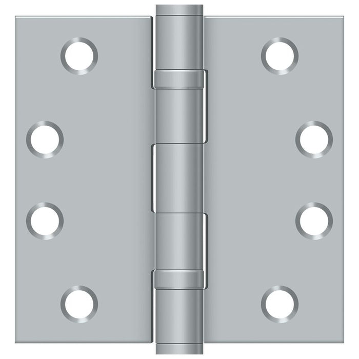 Deltana S44HDBB26D 4" x 4" Square Hinge; Heavy Duty; Ball Bearings; Satin Chrome Finish