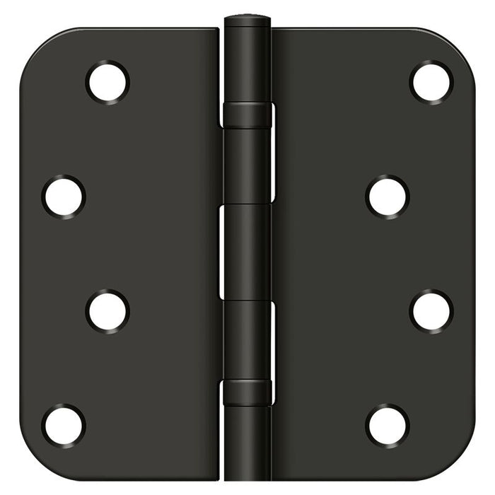 Deltana S44R5BB10B 4" x 4" x 5/8" Radius Hinge; Ball Bearings; Oil Rubbed Bronze Finish