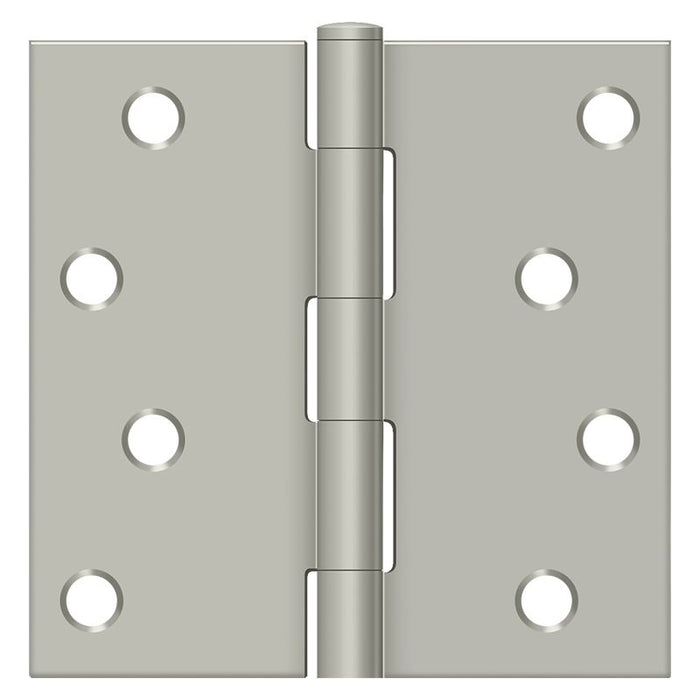 Deltana S44U15-R 4" x 4" Square Hinge; Satin Nickel Finish