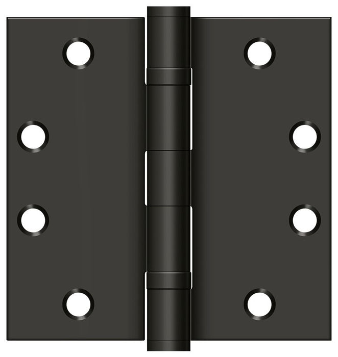 Deltana S45BBU10B 4-1/2" x 4-1/2" Square Hinge; Heavy Duty; Ball Bearings; Oil Rubbed Bronze Finish