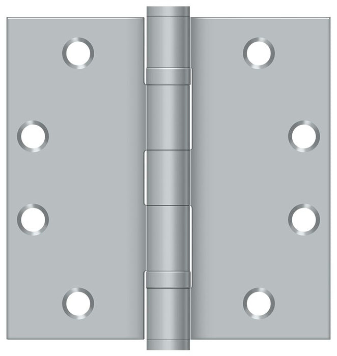 Deltana S45BBU26D 4-1/2" x 4-1/2" Square Hinge; Heavy Duty; Ball Bearings; Satin Chrome Finish