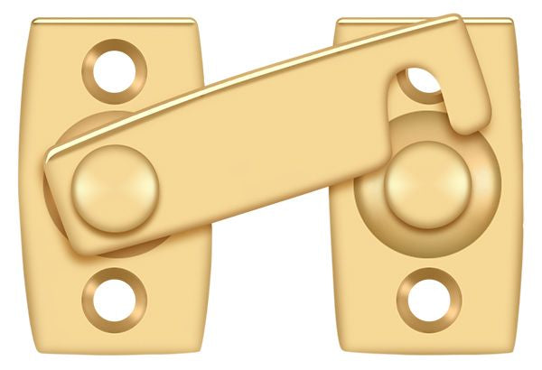 Deltana SB3178CR003 Shutter Bar/Door Latch 7/8"; Lifetime Brass Finish