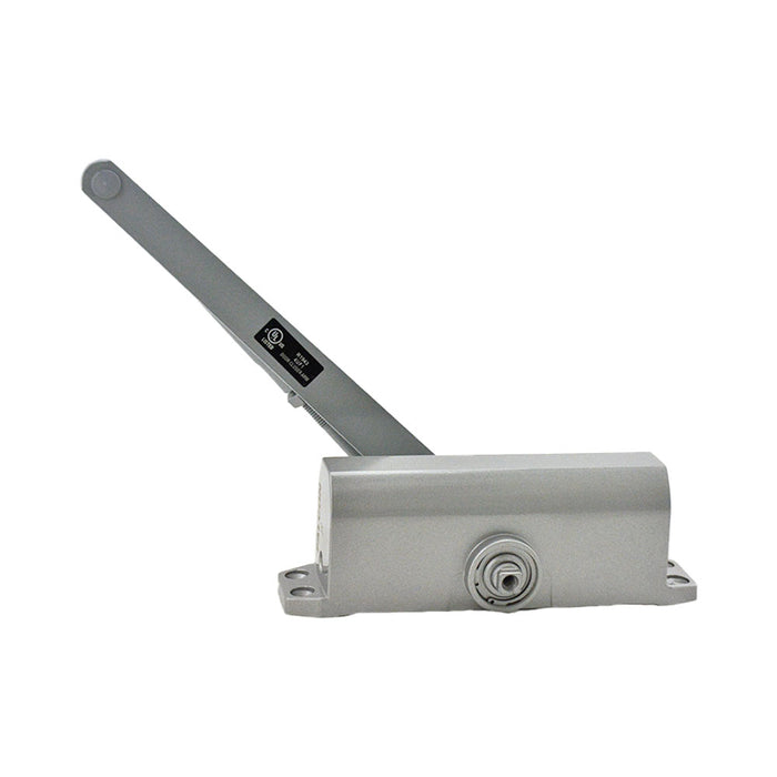 Falcon SC91ARWPAAL Size 1 Light Residential Duty Surface Door Closer with Regular Arm and Parallel Arm Bracket Aluminum Finish