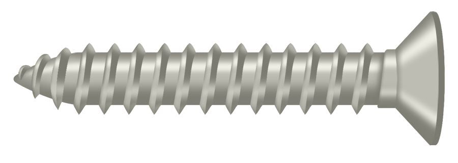 Deltana SCWB12125U15 Wood Screw; SB; #12 x 1-1/4"; Satin Nickel Finish