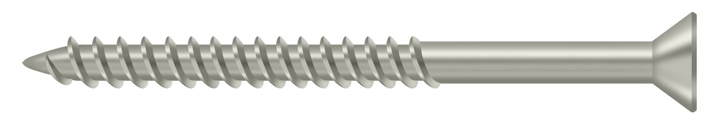 Deltana SCWS1025U15 Wood Screw; ST; #10 x 2-1/2"; Satin Nickel Finish