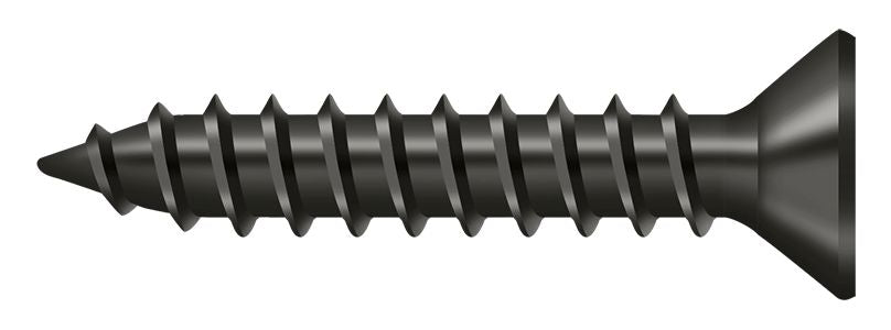 Deltana SCWS910U10B Wood Screw; Steel; #9 x 1"; Oil Rubbed Bronze Finish