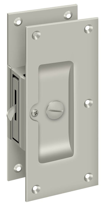 Deltana SDL60U15 Decorative Pocket Lock 6"; Privacy; Satin Nickel Finish