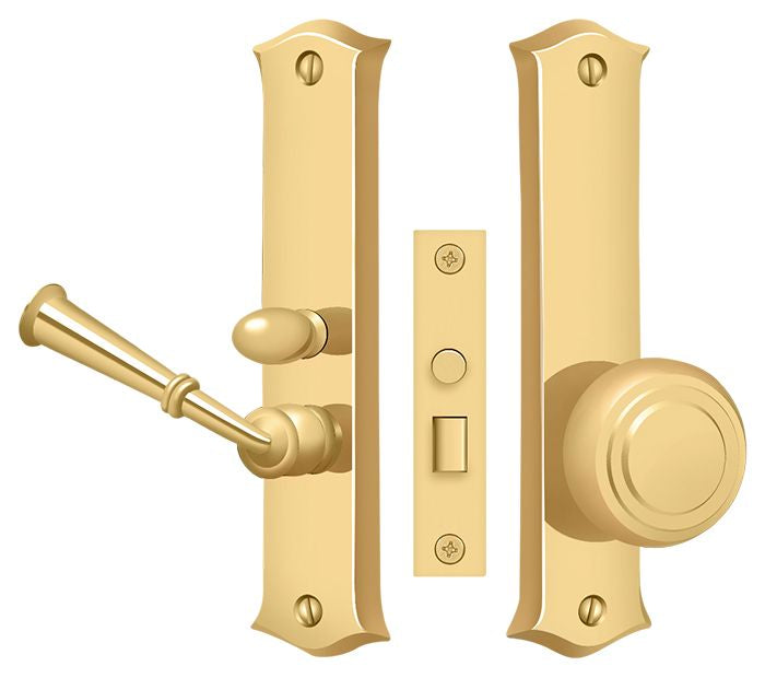 Deltana SDL688CR003 Storm Door Latch; Classic; Mortise Lock; Lifetime Brass Finish