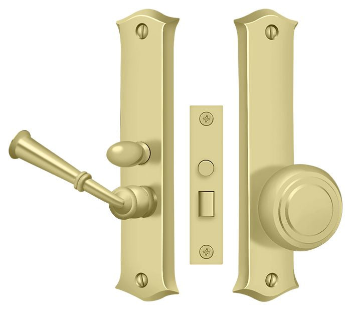 Deltana SDL688U3 Storm Door Latch; Classic; Mortise Lock; Bright Brass Finish