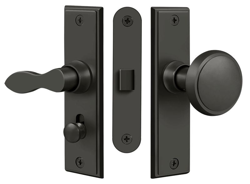 Deltana SDML334U10B Storm Door Latch; Square; Mortise Lock; Oil Rubbed Bronze Finish