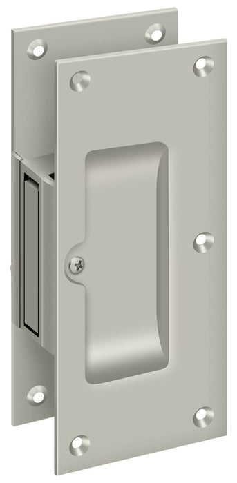 Deltana SDP60U15 Decorative pocket Lock 6"; Passage; Satin Nickel Finish