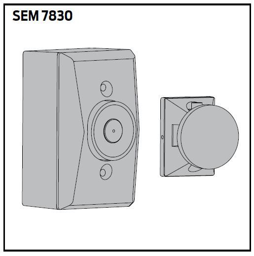 LCN SEM7830AL Low Profile Wall Mount Hold Open Magnet 689 Aluminum Finish