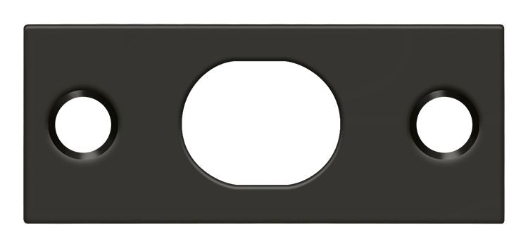 Deltana SP12EFB10B Strike Plate For Extension Flush Bolt; Oil Rubbed Bronze Finish