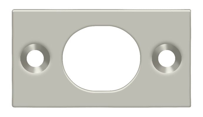 Deltana SP6FBU15 Strike Plate For 6" Flush Bolt; Satin Nickel Finish