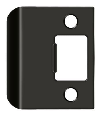 Deltana SPE200U10B Extended Lip Strike Plate; 2" Overall; Oil Rubbed Bronze Finish