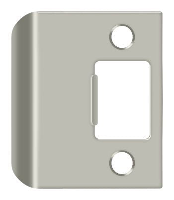 Deltana SPE200U15 Extended Lip Strike Plate; 2" Overall; Satin Nickel Finish