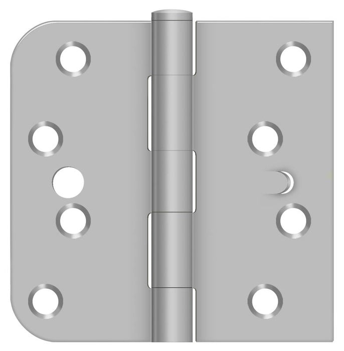 Deltana SS44058TA32D-LH Left Hand 4" x 4" x 5/8" x SQ Hinge; Satin Stainless Steel Finish