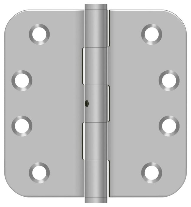 Deltana SS44R5U32D-RN 4" x 4" x 5/8" Radius Hinge; Satin Stainless Steel Finish