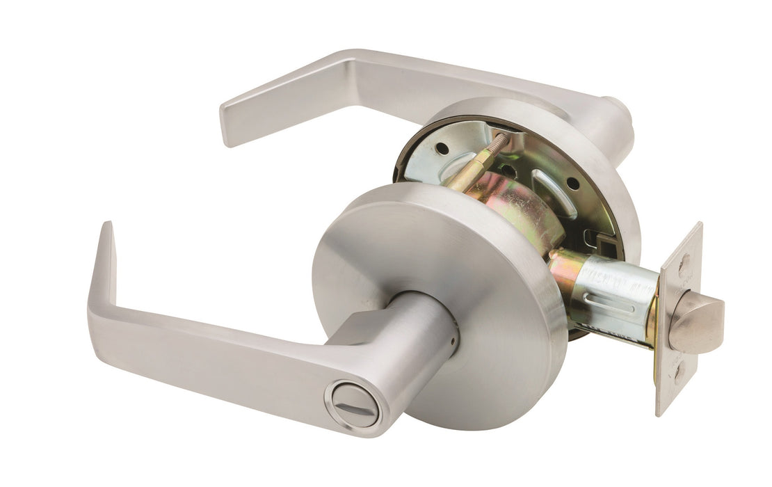 Falcon W301D626 W Series Privacy Dane Lever Lock with 30206 Latch 30148 Strike Satin Chrome Finish