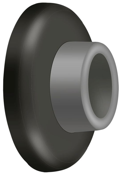 Deltana WB250U10B Wall Mount Concave Flush Bumper; 2-1/2" Diameter; Oil Rubbed Bronze Finish