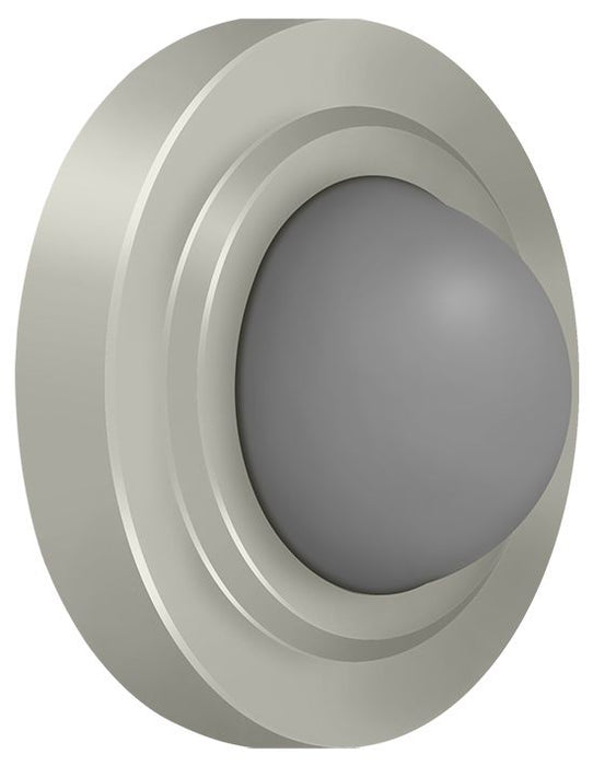 Deltana WBC238U15 Convex Flush Bumper 2-3/8" Diameter; Satin Nickel Finish