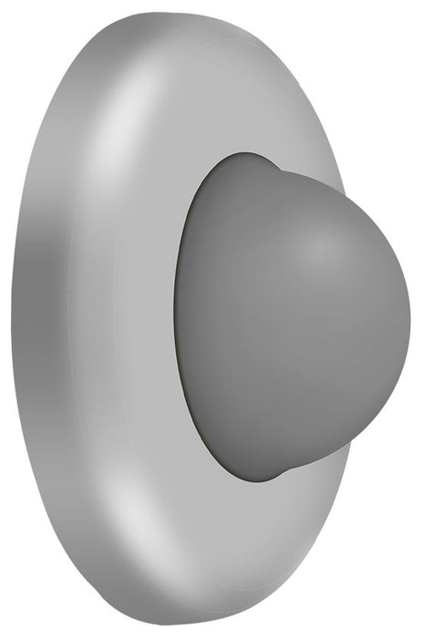 Deltana WBC250U32D Wall Mount Convex Flush Bumper; 2-1/2" Diameter; Satin Stainless Steel Finish