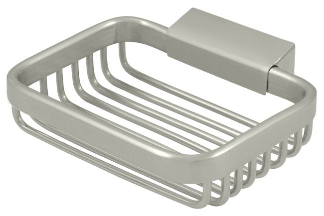 Deltana WBR4535U15 Wire Basket; 4-1/2" Rectangular Soap Holder; Satin Nickel Finish