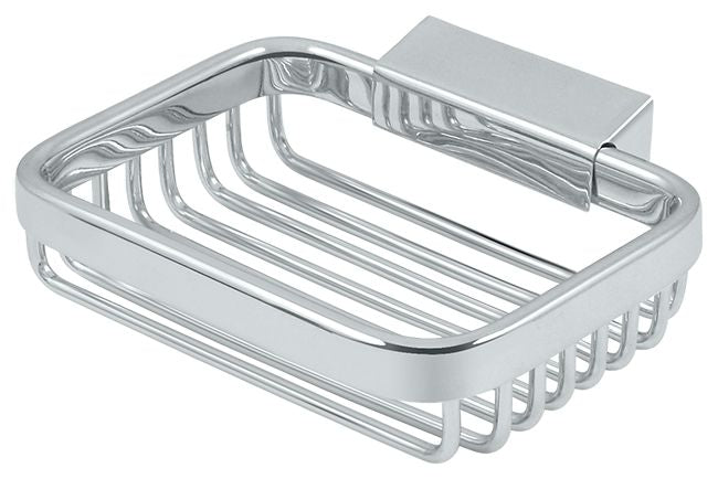 Deltana WBR4535U26 Wire Basket; 4-1/2" Rectangular Soap Holder; Bright Chrome Finish