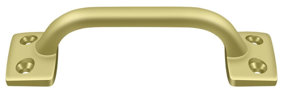 Deltana WP026U3 Pull; 4"; Bright Brass Finish