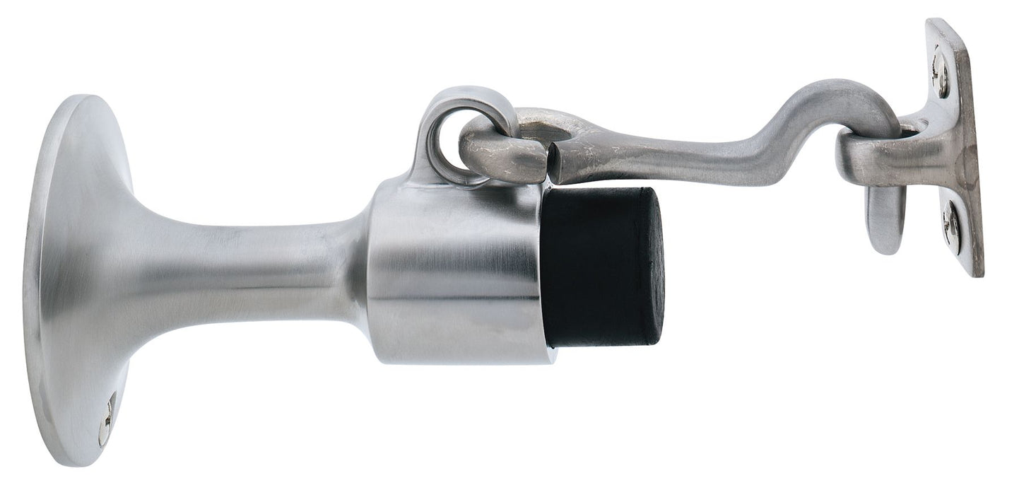 Ives Commercial WS44526D Solid Wall Stop and Holder with Masonry Mounting Satin Chrome Finish