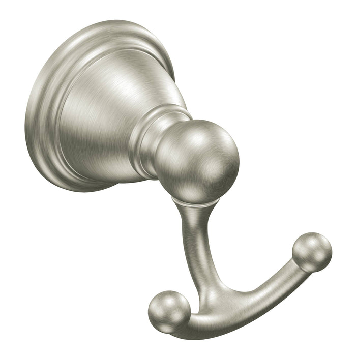 Moen YB2203BN Brantford Double Robe Hook Brushed Nickel Finish