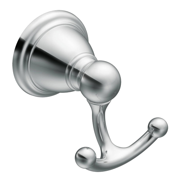 Moen YB2203CH Brantford Double Robe Hook Bright Chrome Finish