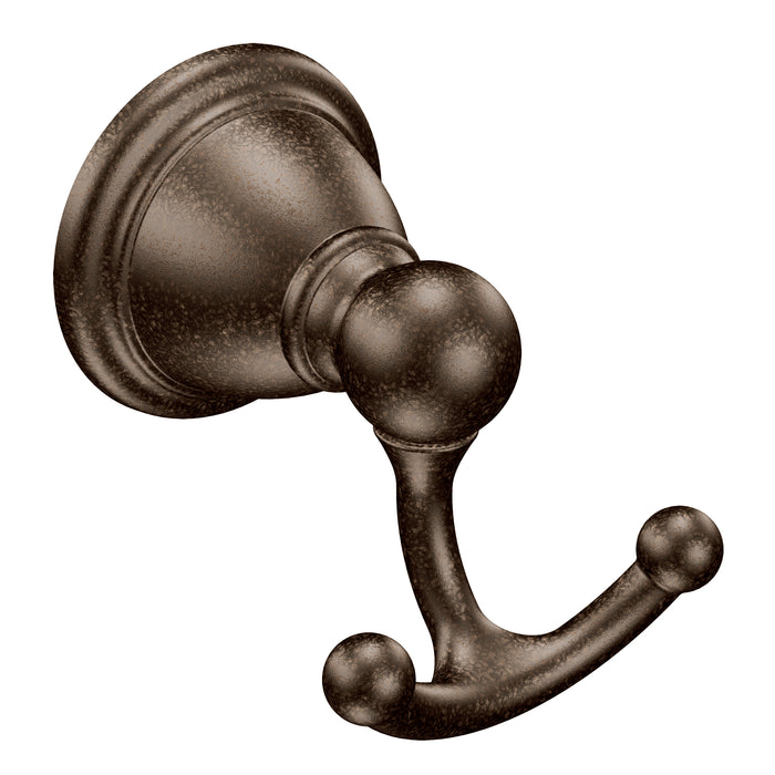 Moen YB2203ORB Brantford Double Robe Hook Oil Rubbed Bronze Finish