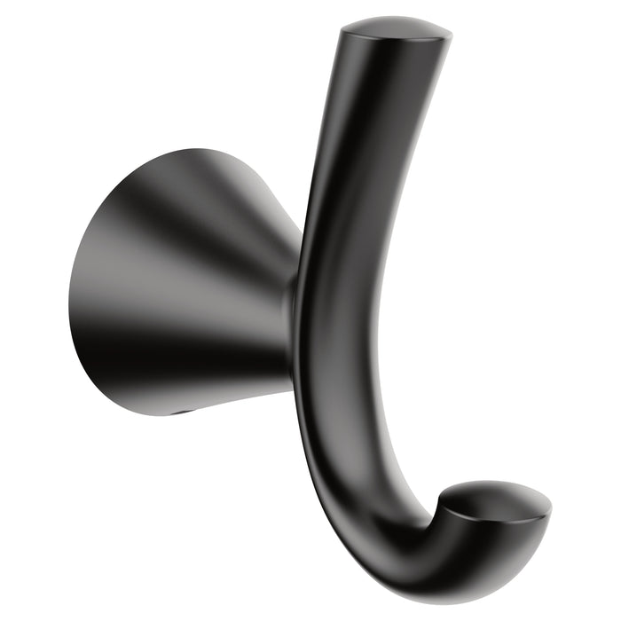 Moen YB2303BL Glyde Robe Hook Matte Black Finish