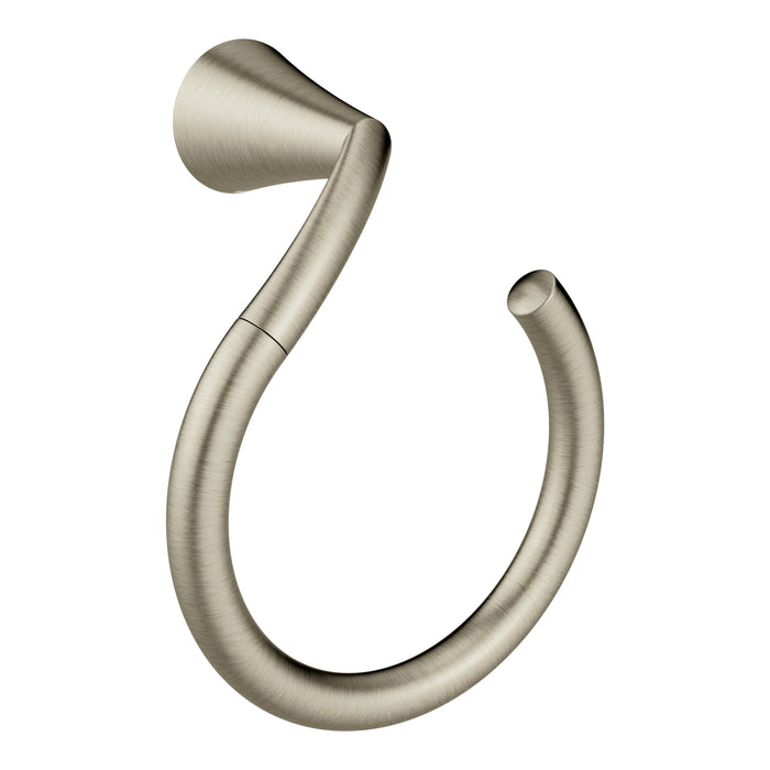 Moen YB2386BN Glyde Towel Ring Brushed Nickel Finish