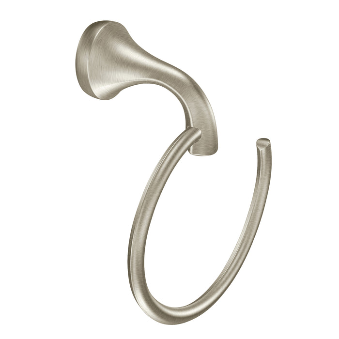 Moen YB2886BN Eva Towel Ring Brushed Nickel Finish